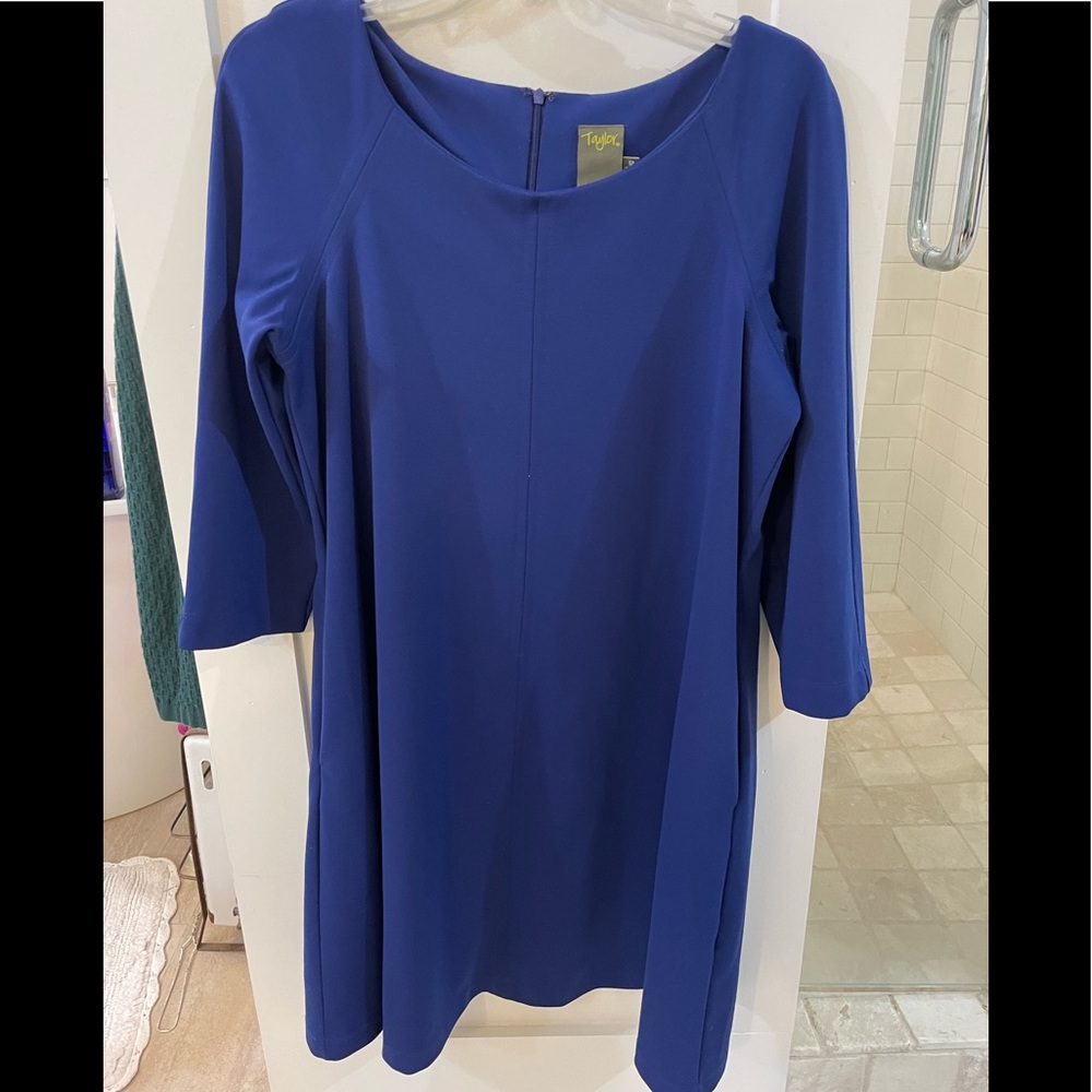 Gorgeous, Classic Royal Blue Knit Dress Size 12